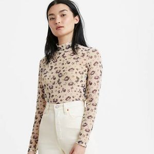 LEVIS FLORAL 🤍🤍🤍SHEER TOP